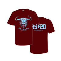 Image 1 of Ozzy Bull Tee (Claret & Blue)