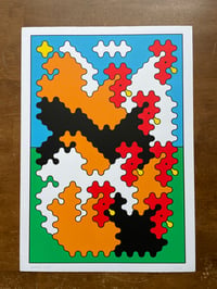 7 Chickens A3 Screenprint