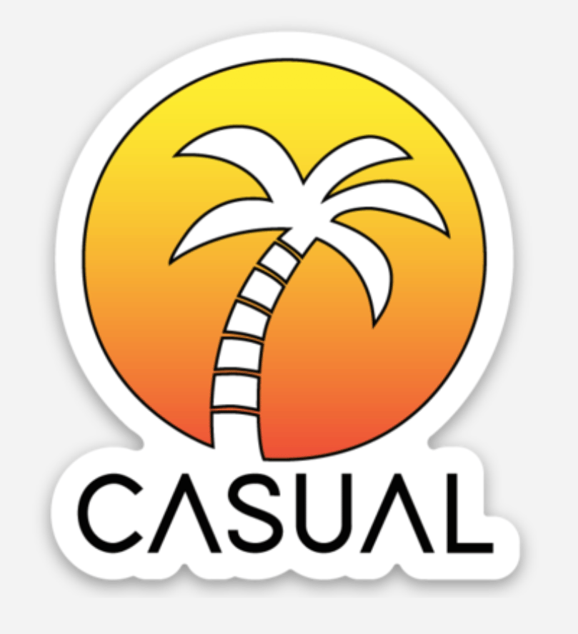 Image of Casual Palm Tree Sticker