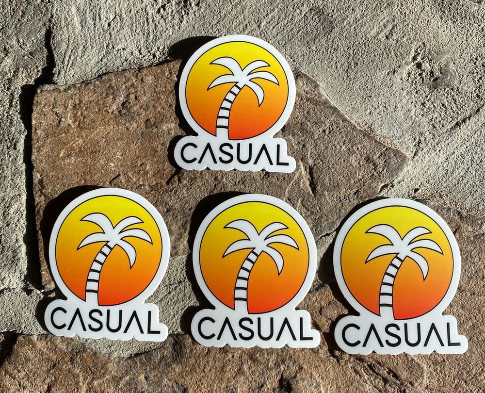 Image of Casual Palm Tree Sticker