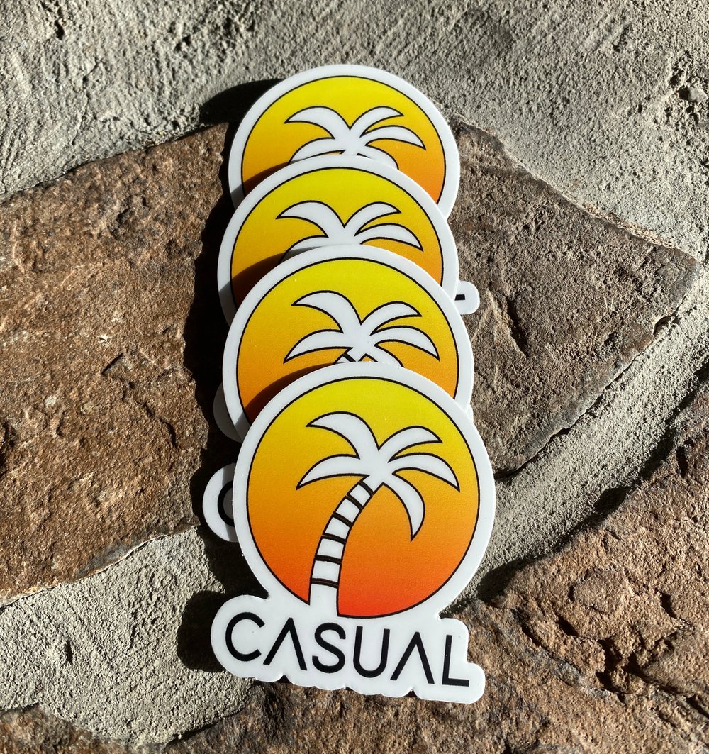 Image of Casual Palm Tree Sticker