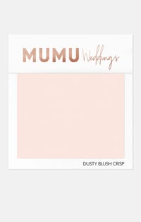 Uocvlatissimus Bridesmaid Fabric Swatch ~ Dusty Blush Crisp
