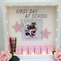 Girls Personalised first day at school frame,1st day at school frame,new school gift