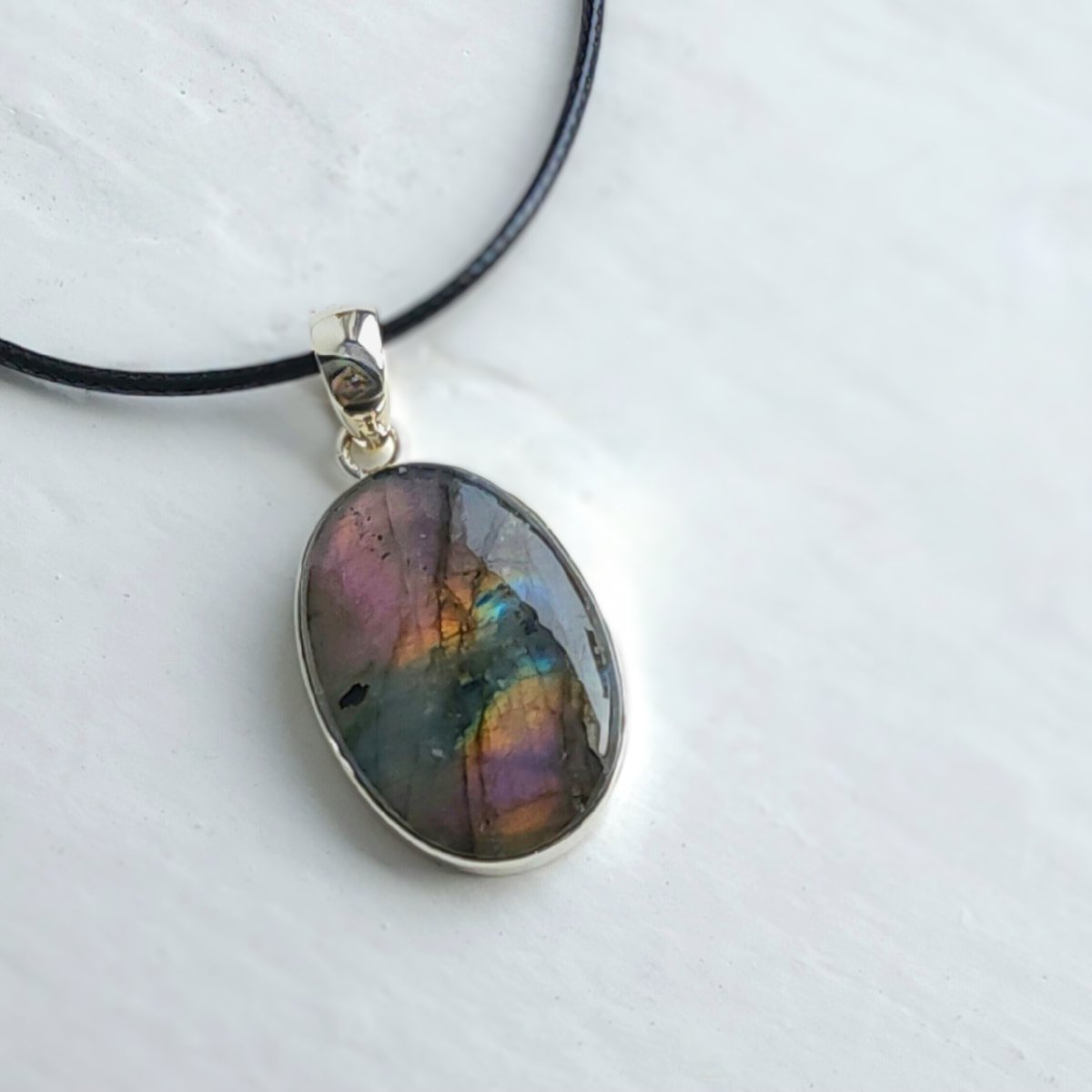 Image of Lavender Galaxy - Labradorite Pendant in Sterling Silver