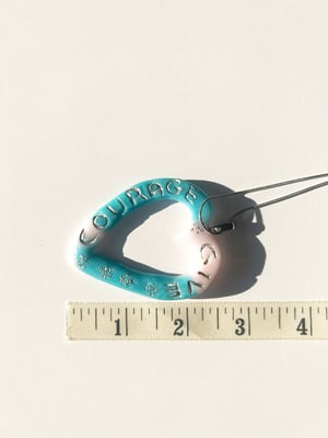 Image of Give Courage Turquoise and Pink