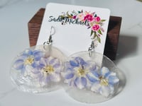 Image 1 of Larkspur on Capiz Shells