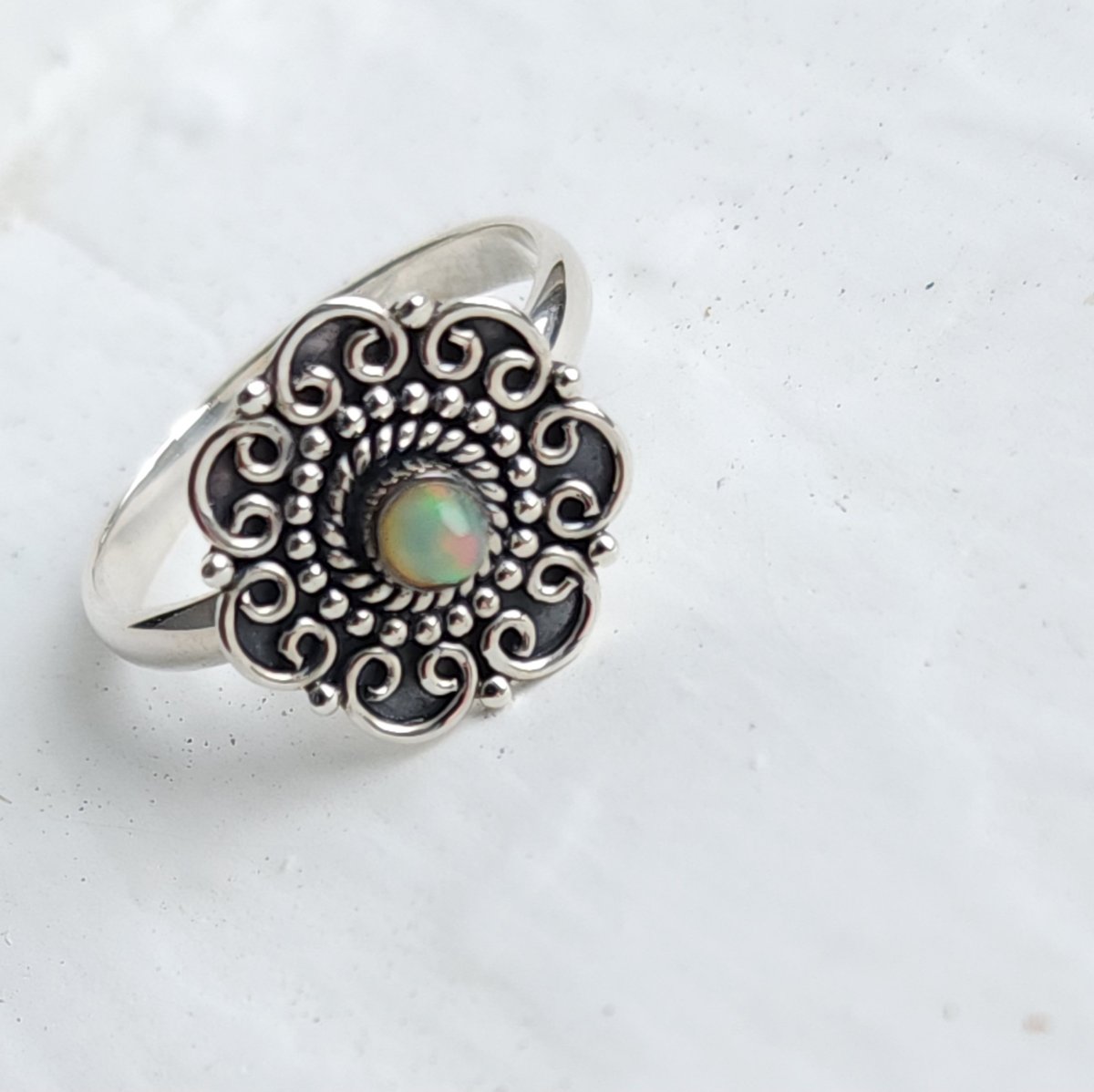 Image of Enyi - Ethiopian Opal Ring in Sterling Silver 