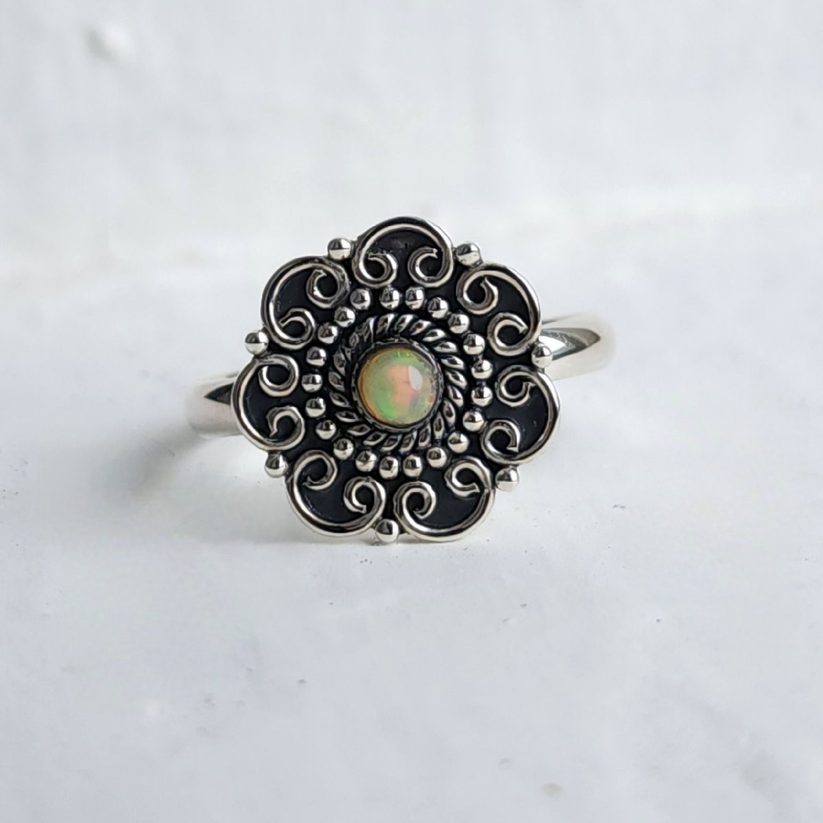 Image of Enyi - Ethiopian Opal Ring in Sterling Silver 