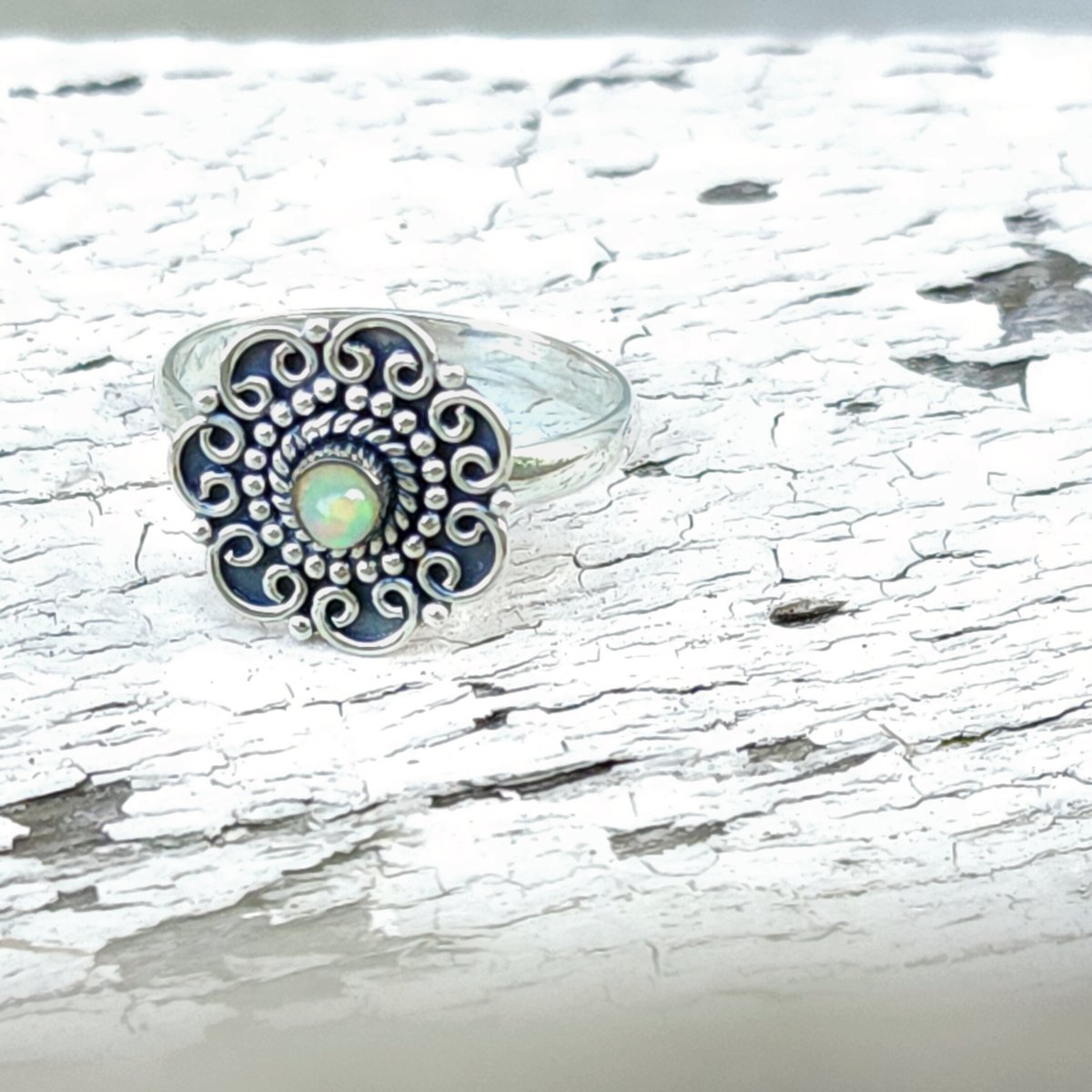 Image of Enyi - Ethiopian Opal Ring in Sterling Silver 