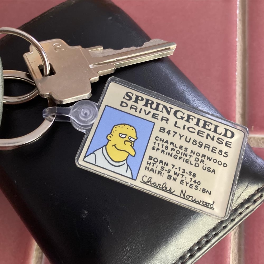 Charles Norwood Driver's License Keychain