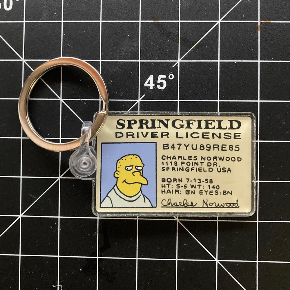 Charles Norwood Driver's License Keychain
