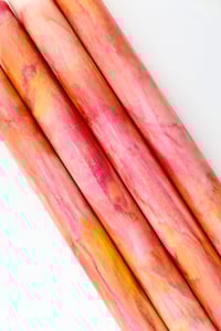 Image 1 of Wasatch Sunrise, custom pen blanks, high pressure cured with Alumilite Resin. Bespoke ready!