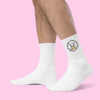 Circle Duck Skull Logo Socks