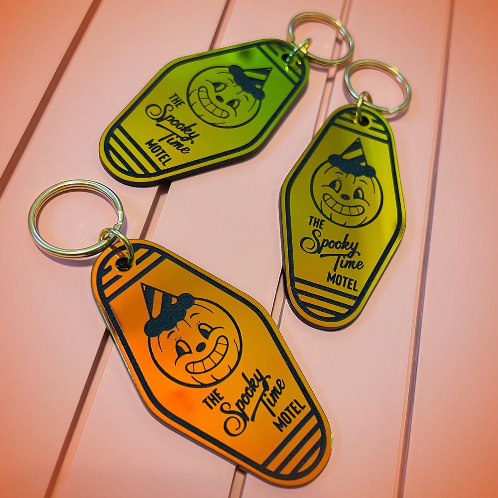 Image of The Spooky Time Motel Keychain