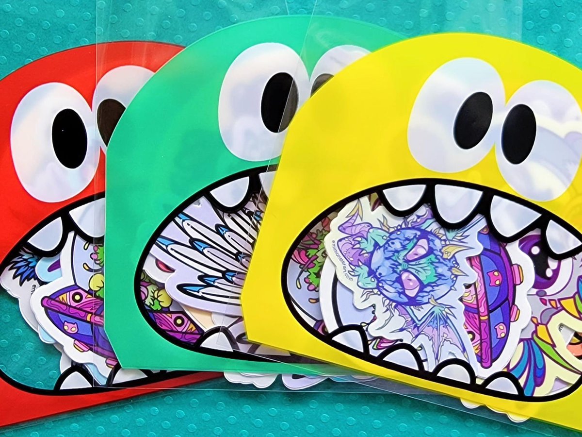 5 & 10 pack sticker grab bags | EmiMonster