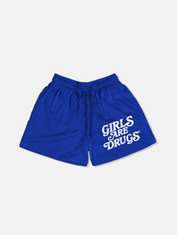 GIRLS ARE DRUGS® MESH SHORTS - ROYAL