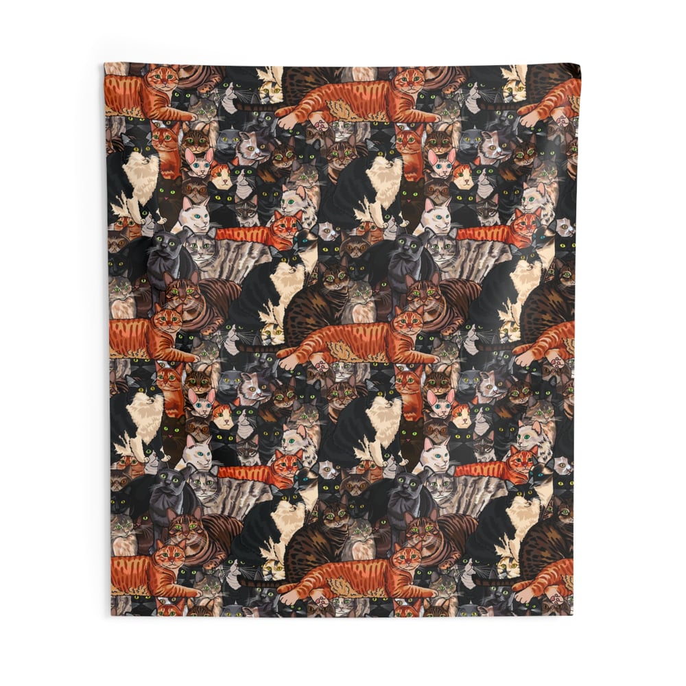 Image of Cat Overload Wall Tapestry