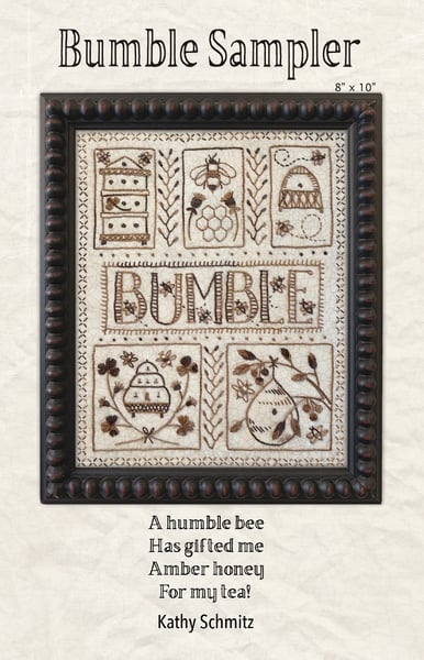 Image of BACK IN STOCK! Bumble Embroidery Kit by Kathy Schmitz. 