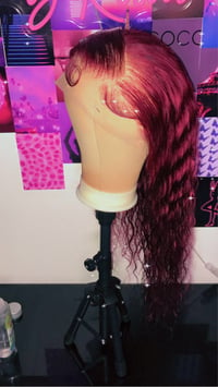 Image 4 of 99j deep wave lace wig