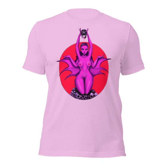 Image of BLOOD LUST UNISEX LILAC T-SHIRT