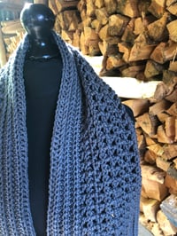 Image 2 of Grey Pocket Scarf 