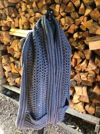 Image 1 of Grey Pocket Scarf 