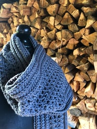 Image 3 of Grey Pocket Scarf 
