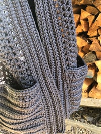 Image 4 of Grey Pocket Scarf 