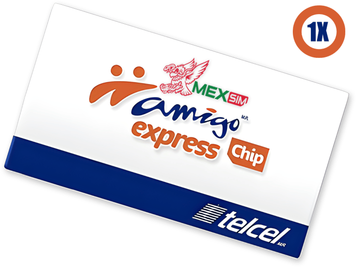 1X Telcel Sim Card MexSim