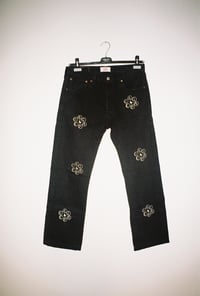 Image 1 of Black Printed Jeans