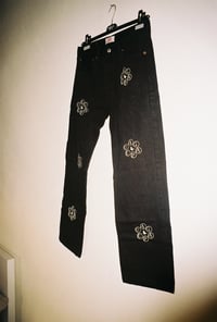 Image 2 of Black Printed Jeans