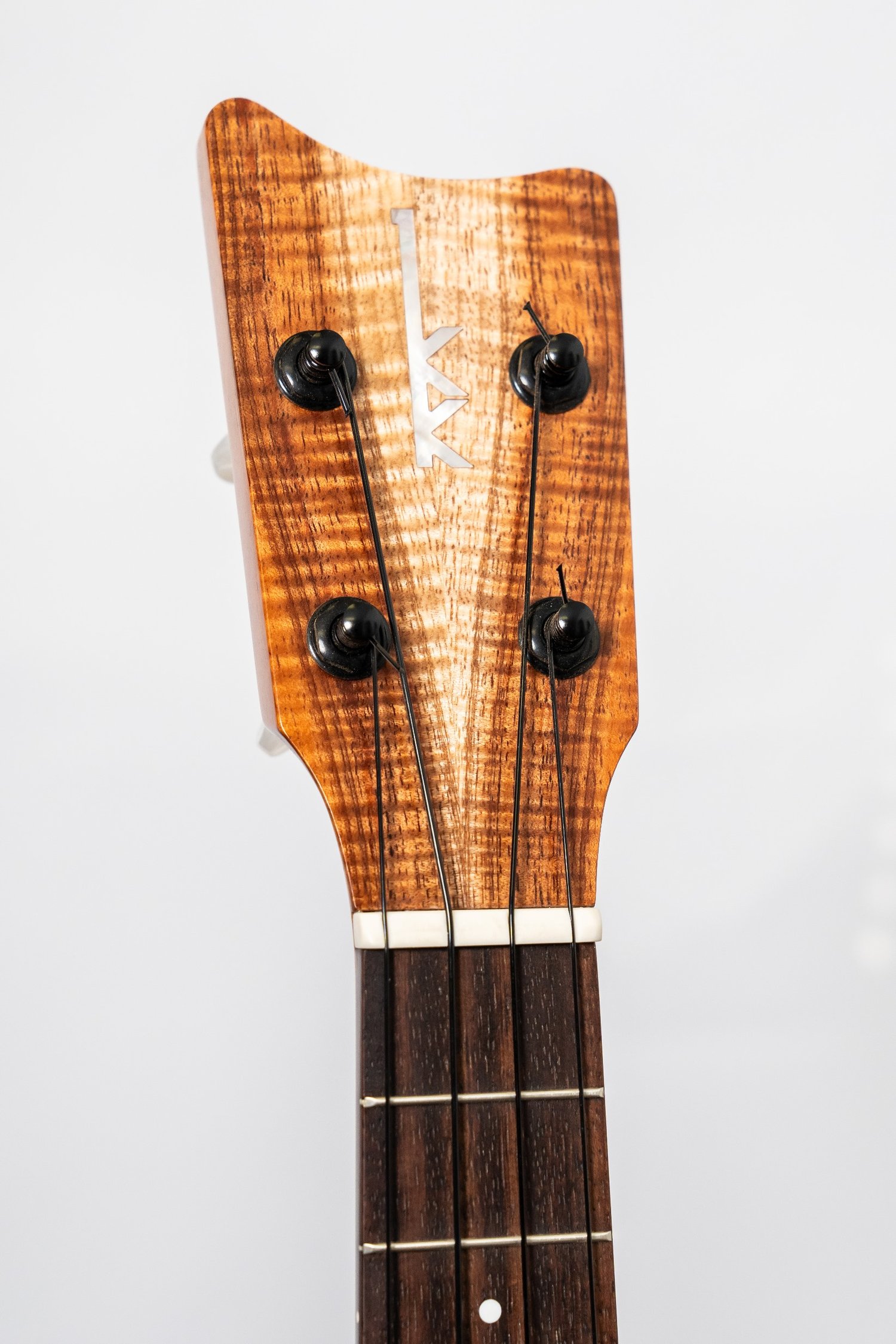 Image of Kamaka HF-2 Curly Koa Concert Satin #231061