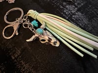 Image 1 of Glowing skull keychain