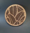 Leaves Wood Coaster - set of 4