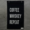 COFFEE WHISKEY REPEAT FLAG