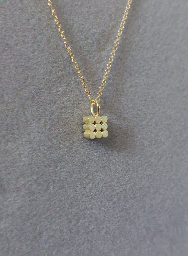 Image of Golden Tile Pendant 