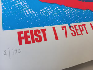 Image of Feist, Cork Opera House screen print