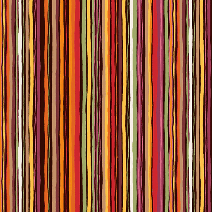 Image of Autumn Days Stripe Red 30cm Shade