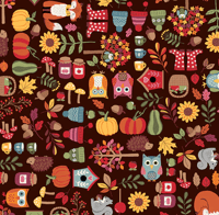 Image of Autumn Days Icons Brown Shade 30cm 