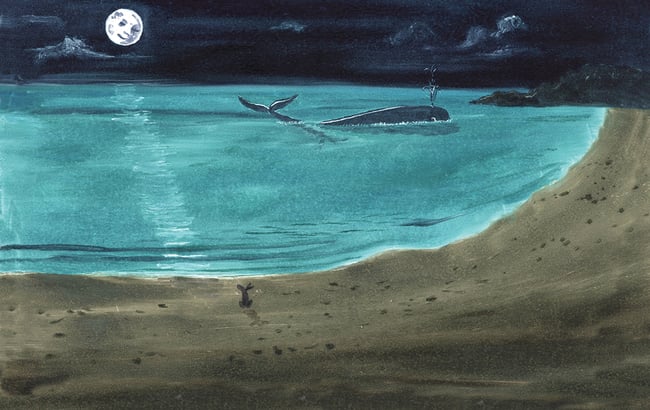 Tide and Whale Giclée print