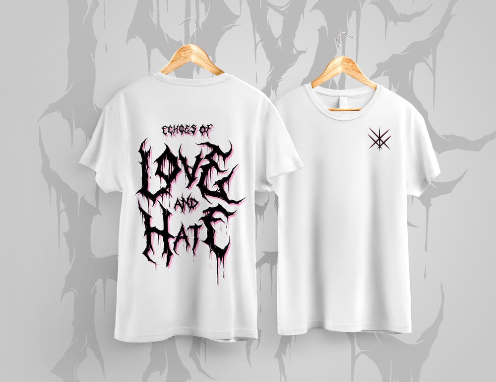Image of "Love Hate"  White T-Shirt
