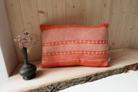 Image 1 of Naturally Dyed, Wool & Linen Woven Cushion