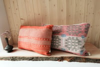 Image 5 of Welsh Rose Woven, Wool Cushion