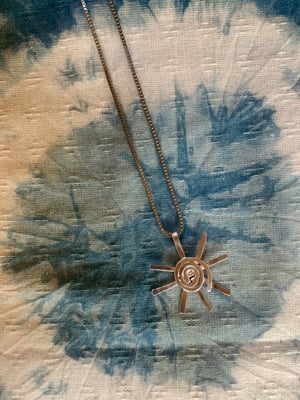 Image of "SUNSHINE!" recycled silver pendant