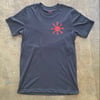 Chaos Eye RED on DARK GRAY size Medium ONE OF A KIND