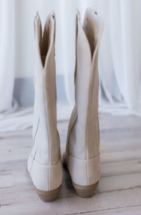 Image 3 of Sand Suede Tall Western Boots