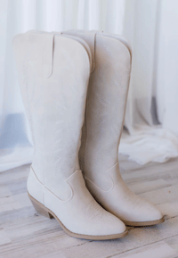 Image 1 of Sand Suede Tall Western Boots
