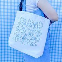 Image 3 of Devil and Angel Bear Tote Bags