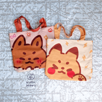 Image 2 of Eevee and Pikachu Tote Bags