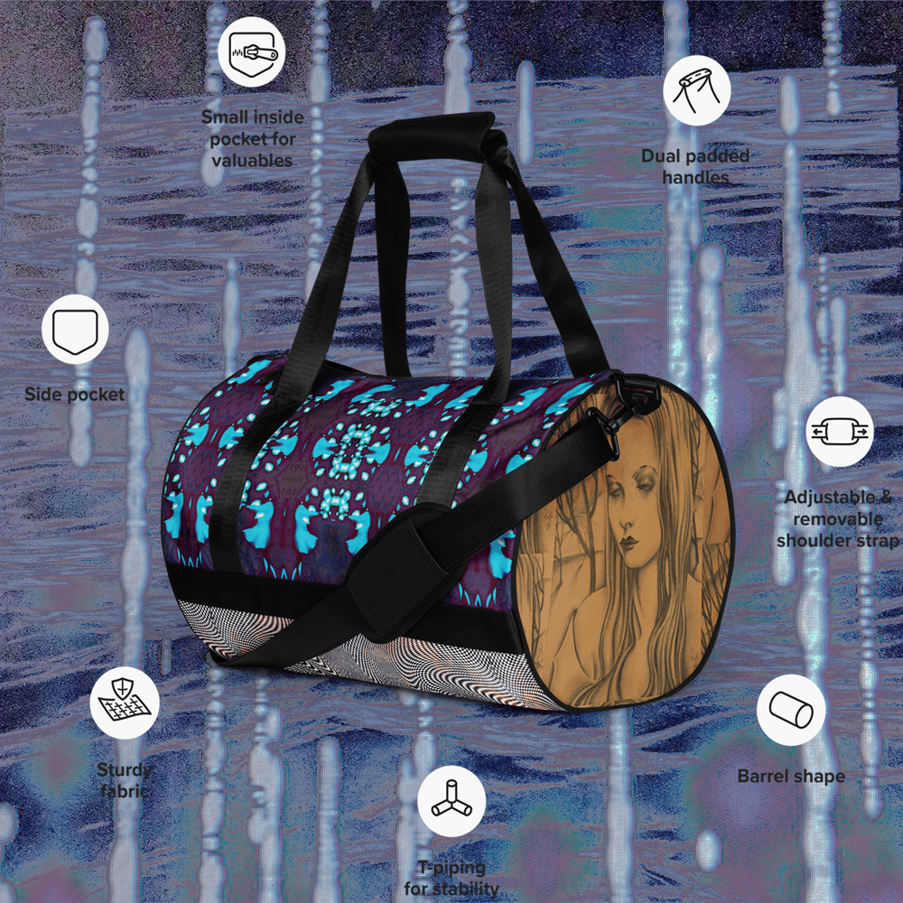 ego clothing works all-over print duffle/gym bag